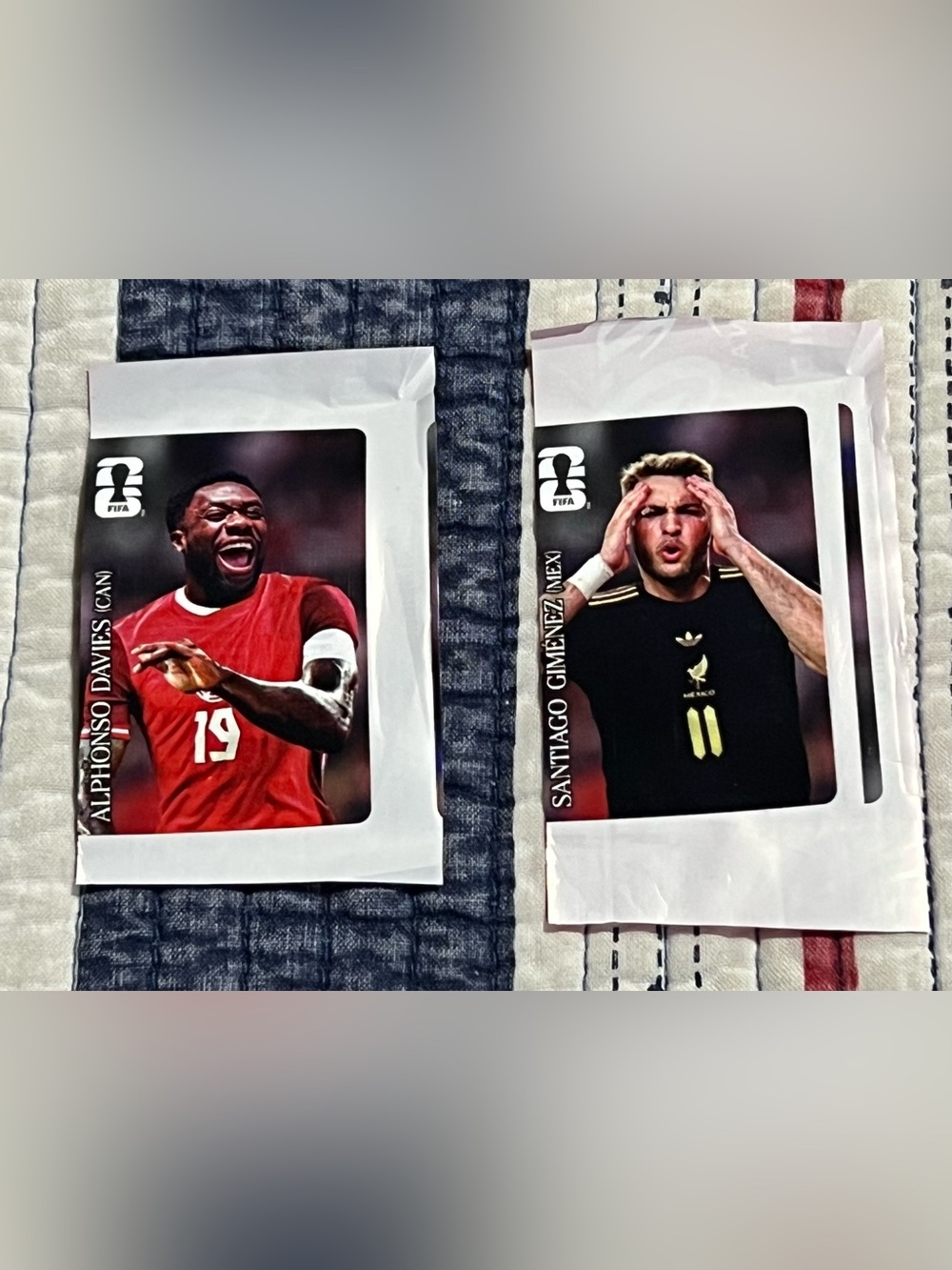 Coca Cola Panini FIFA World Cup 2026 Factory Error Miscut Sticker Lot Of 2x